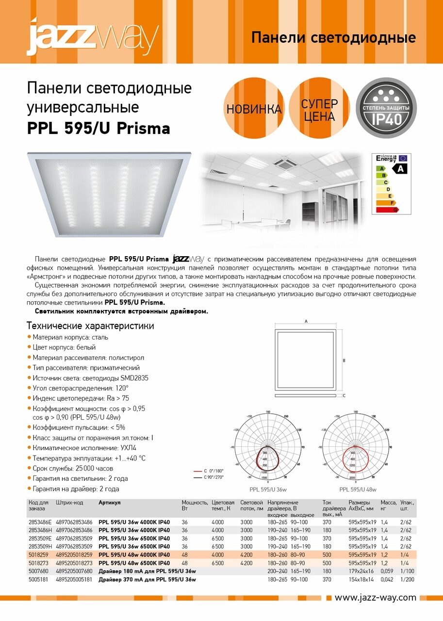 Ppl 595 u 36w блок питания неисправности